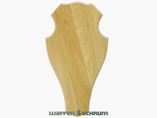 Eurohunt Geweihbrett 45x24cm Eiche - Hell - Rund