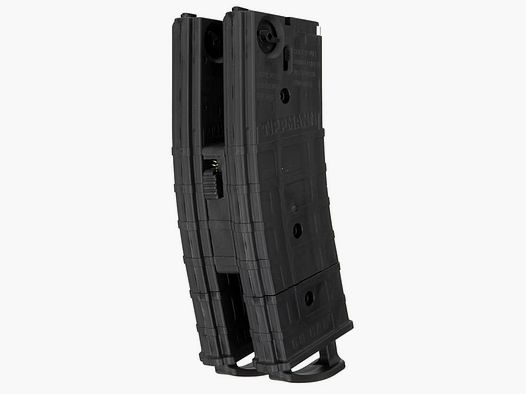 Tippmann TMC Cal. 68 replacement magazines with coupler (2-pack) - All Black