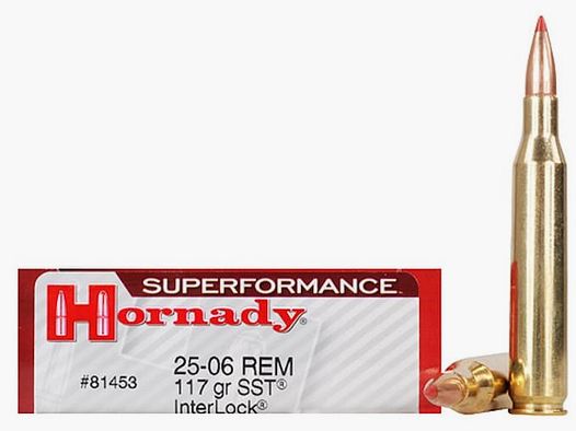 Hornady Superformance .25-06 Rem. 117GR SST 20 cartridges