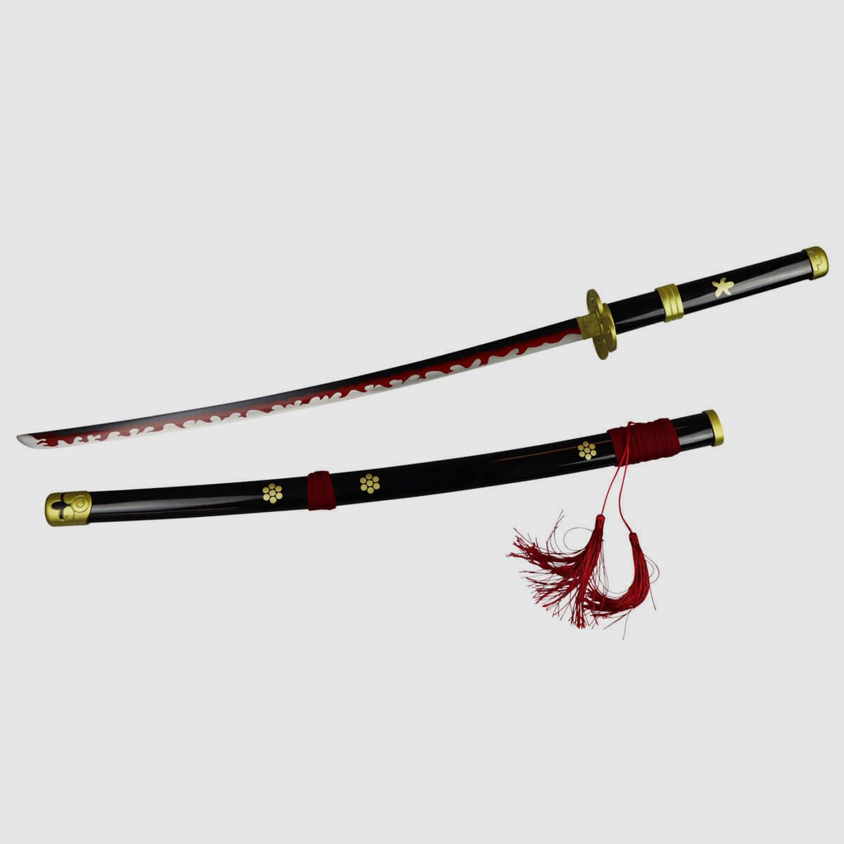 Katana Enma negra Roronoa Zoro One Piece espada samurái roma