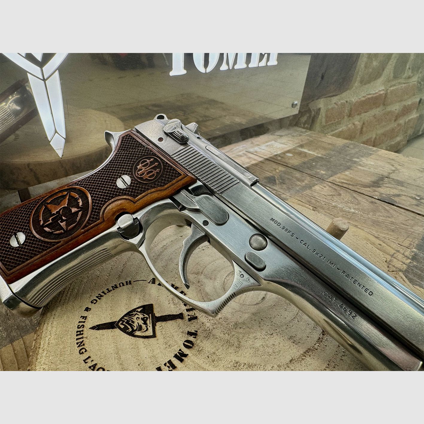 USATO – PISTOLA – BERETTA MOD. 98FS INOX cal. 9×21, immagine 5 di 6