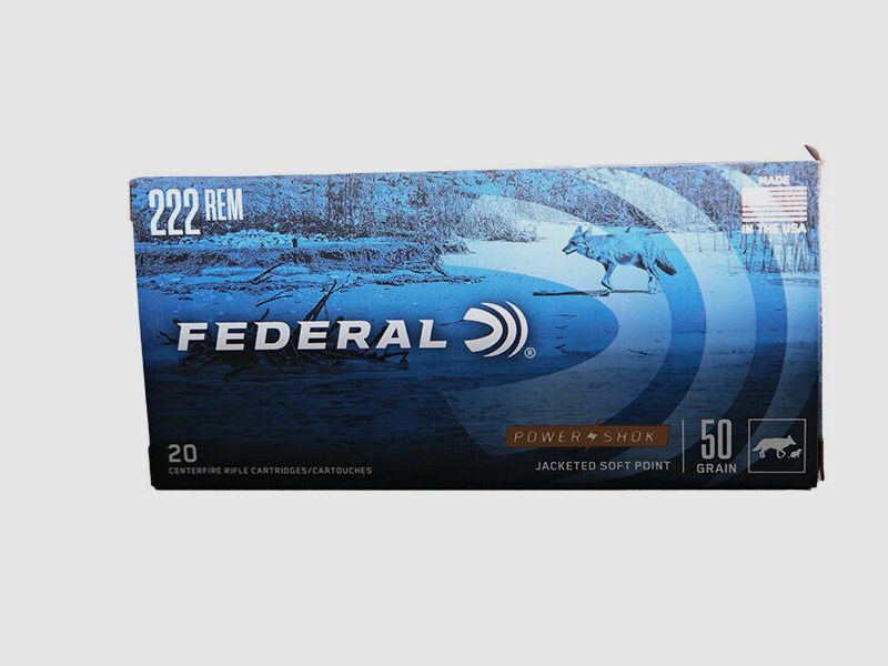 Federal .222 Rem. TLM Power-Shok 3.24g/50gr