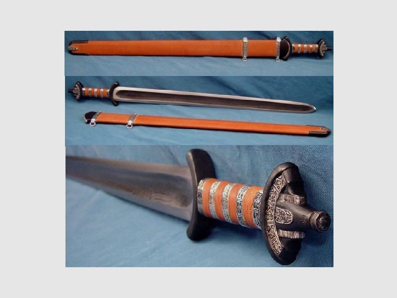 Sächsisches Schwert 9. Jahrhundert, wikingerzeitlich, Replika, NEU