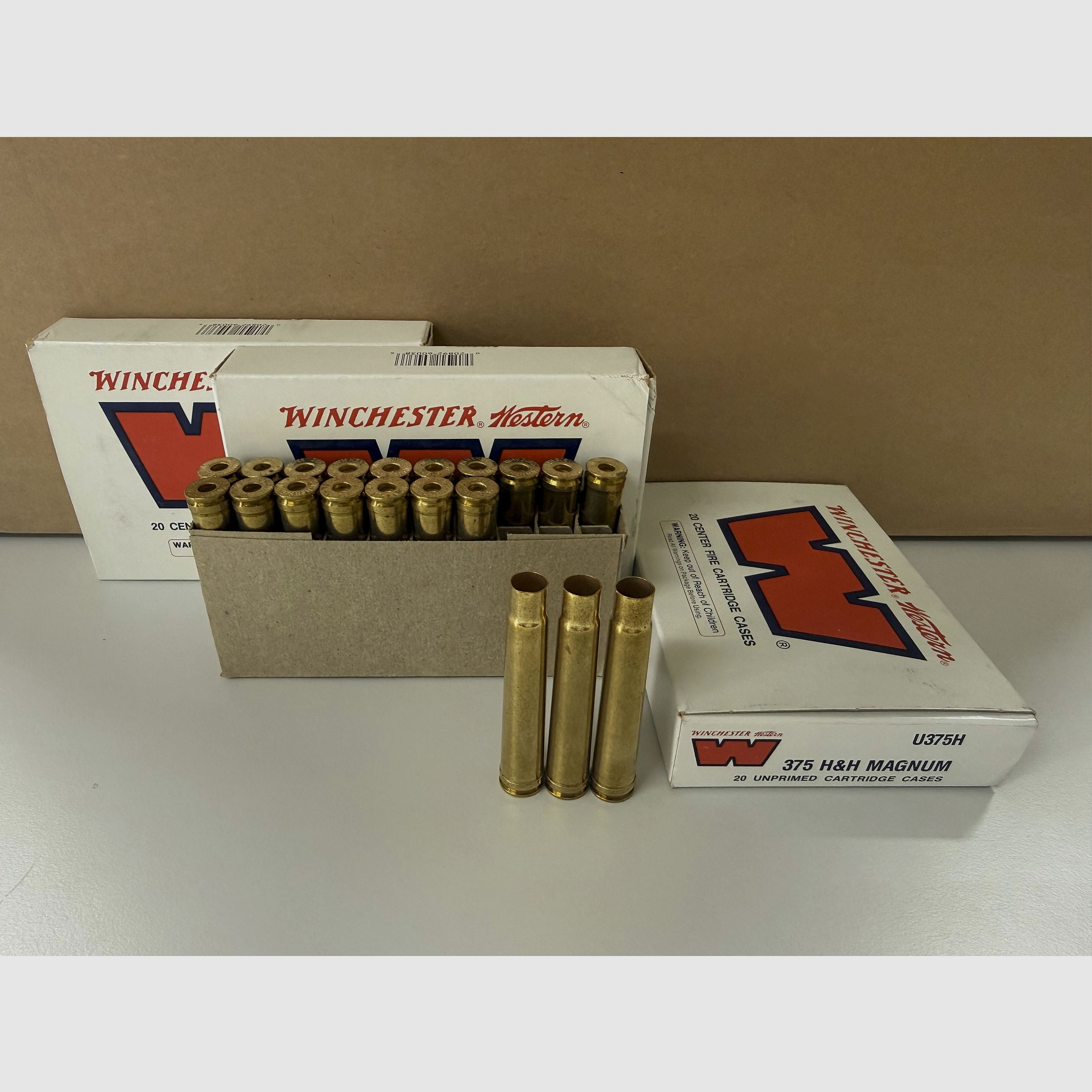 .375 H&H - 60 new cases from a lot in the original packaging