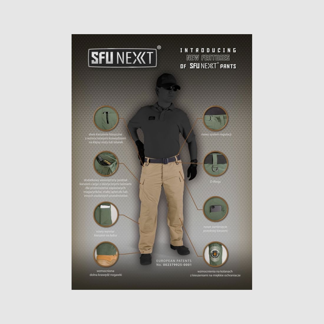 Spodnie bojówki HELIKON SFU Next PR OLIVE M Reg, zdjęcie 4 z 5