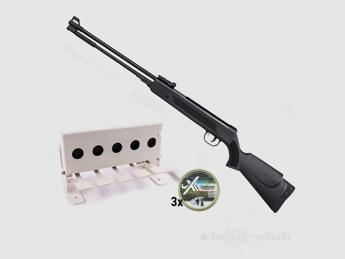 German Sport Gun GSG WF600P LG Underlever 4.5mm Diabolo Biathlon Set