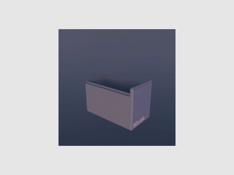 Filamelt munitiekist / 9.3x64 Brenneke / 'schuifdeksel' / patroonbox, munitiekist