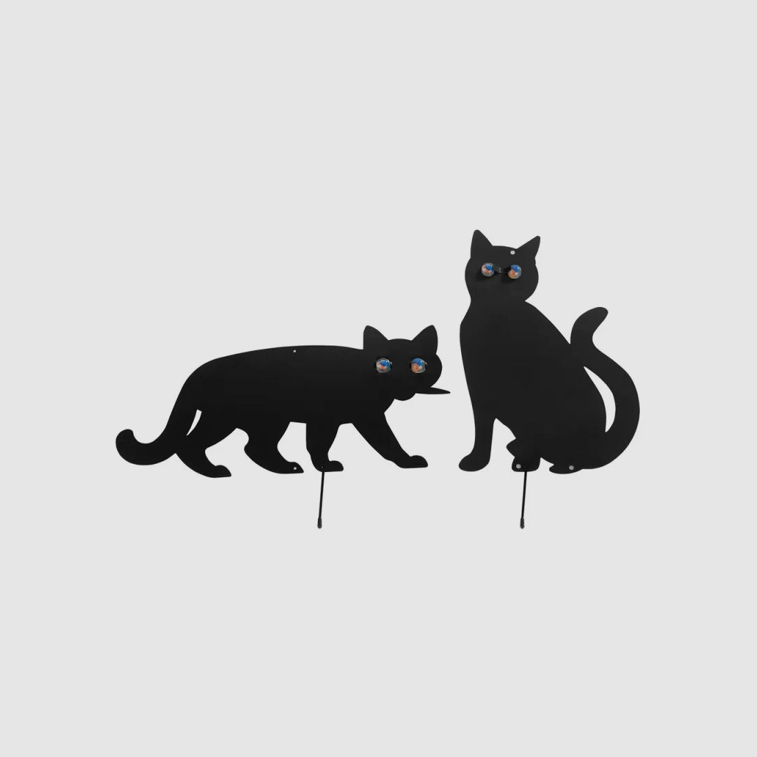 Épouvantails chats pour potager lot de 2, image 1 sur 6