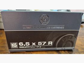 Patronen RWS 6,5x57R Kegelspitz neu und OVP