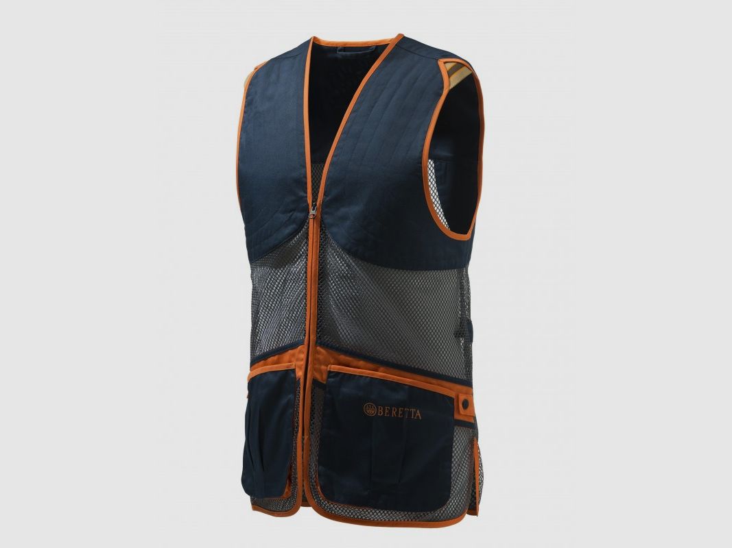 BERETTA Shooting Vest Full Mesh Vest Blue Total Eclipse & Gray (GT671), image 6 of 6