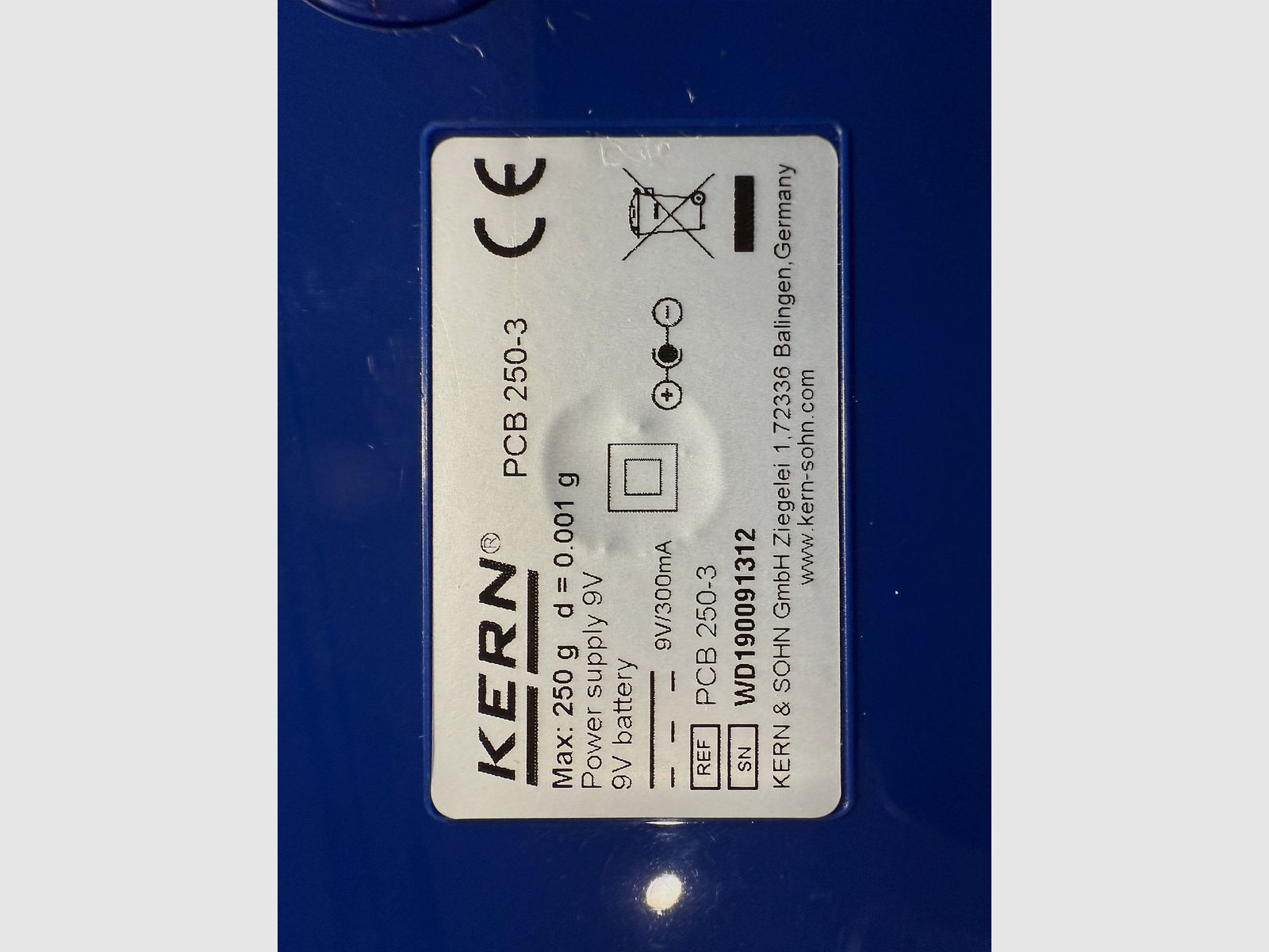 Kern PCB 250-3 Präzisionswaage Laborwaage Wiederladen Pulverwaage