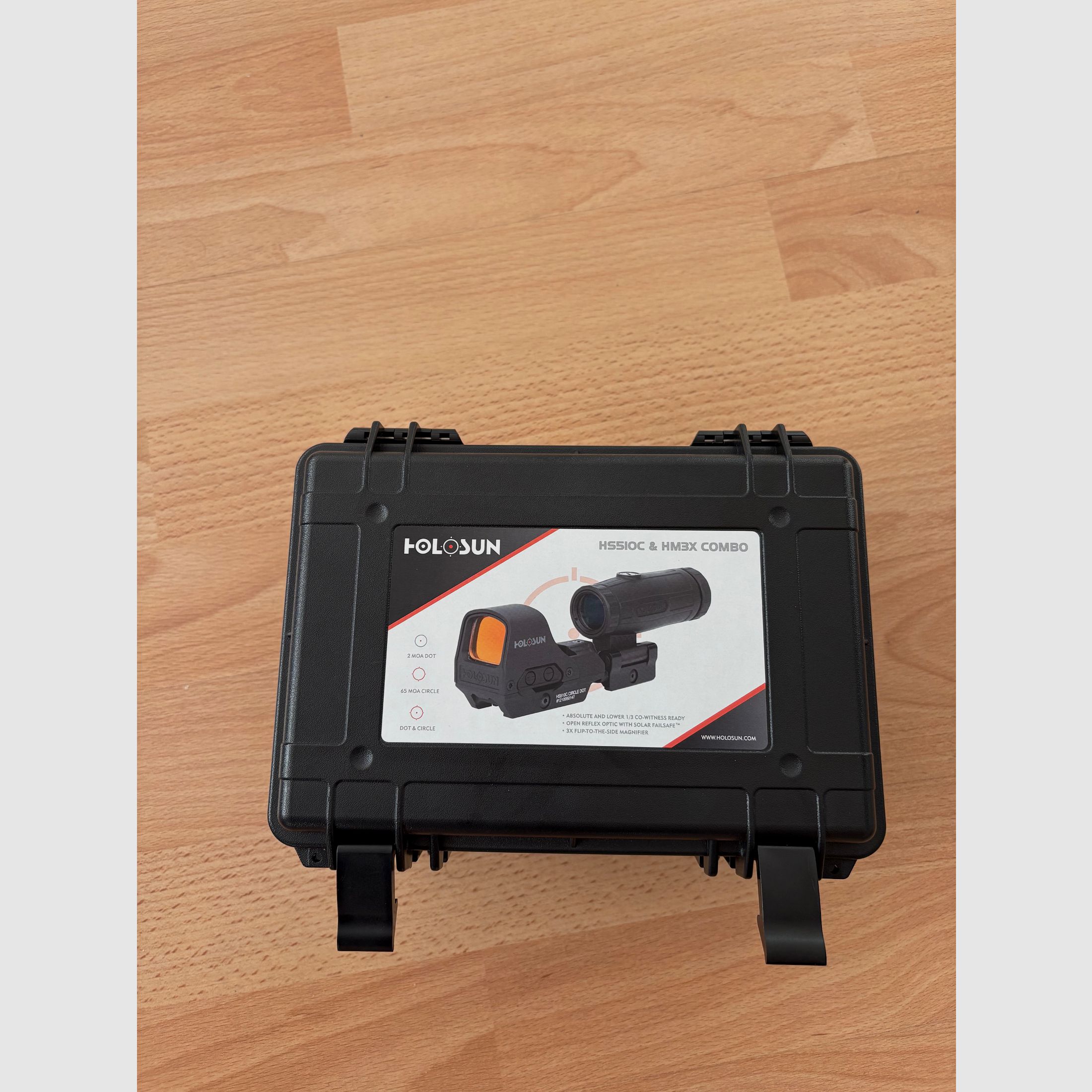Conjunto Holosun HS510C + HM3X Magnifier + Funda