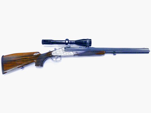 Krieghoff Trias Primus 12/76 7x64 .222 Rem. Trapano a doppia canna