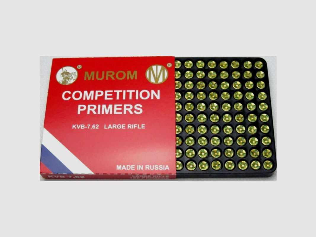 MUROM PRIMERS LARGE RIFLE KVB7,62, image 1 of 2