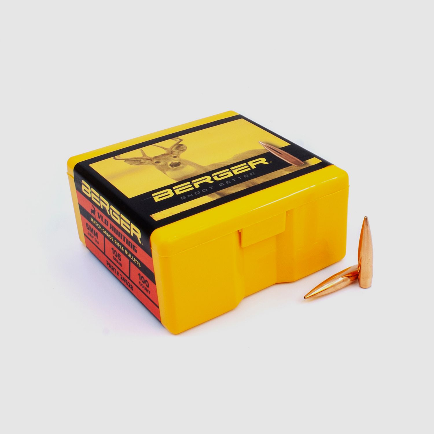 Proiettile Berger 6mm/.243 VLD Hunting 105GR 100 Pezzi