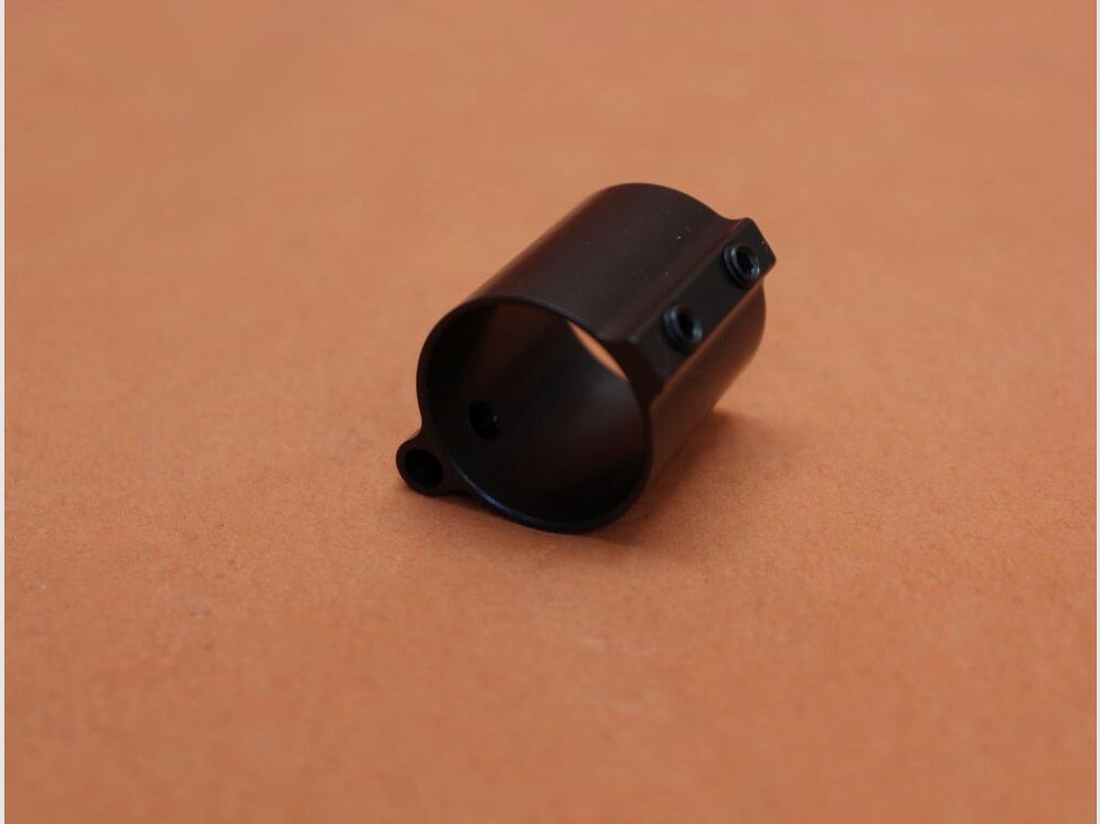 HERA AR-15: Gas Block Low Profile HERA .936"ID Micro (11.03.04) Stahl brüniert für Bull-Barrel