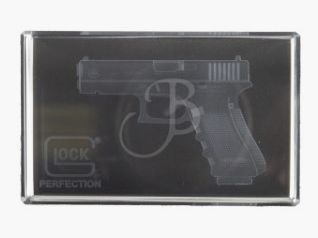 GLOCK Durchsichtiger Lasergravierter Briefbeschwerer