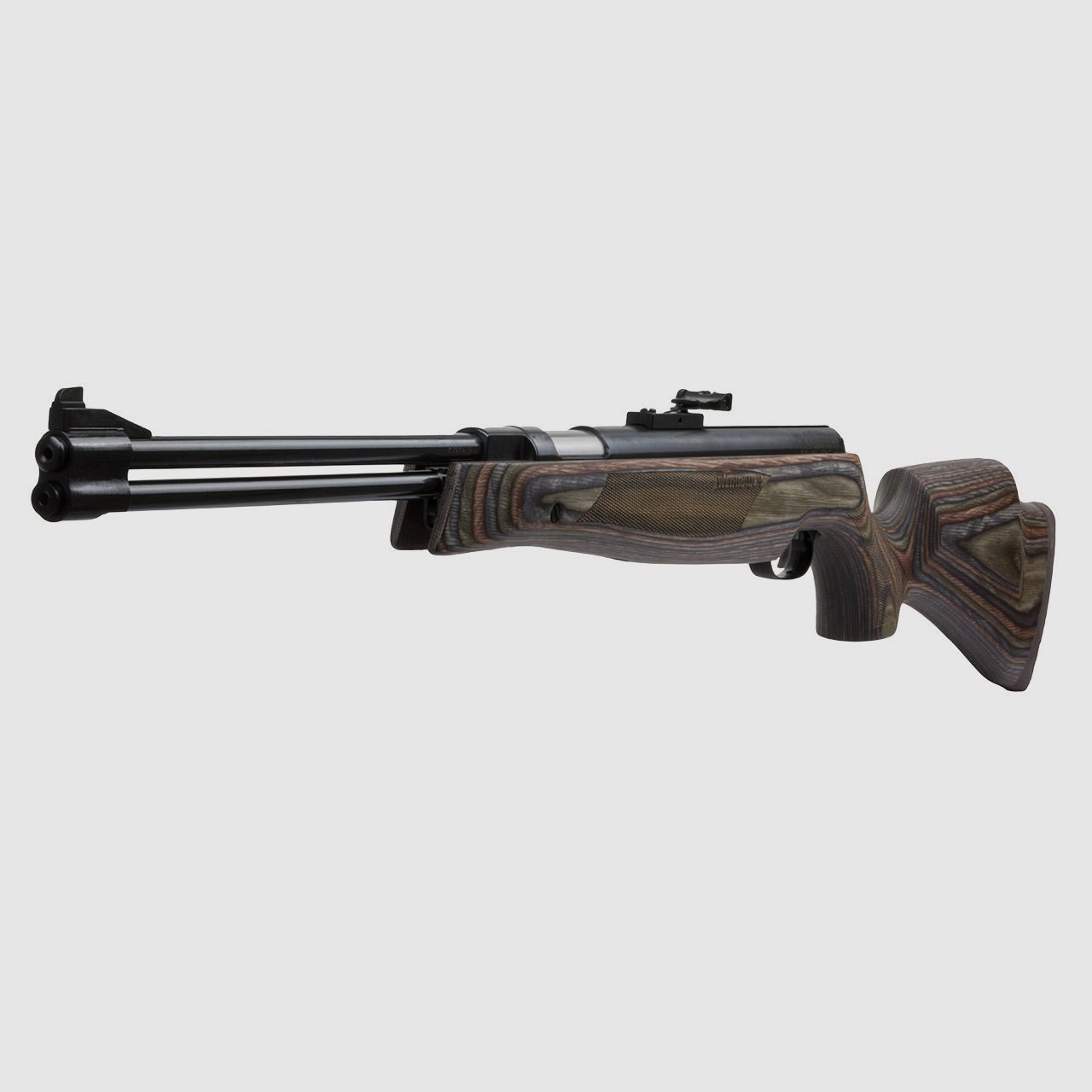 Starrlauf Luftgewehr Weihrauch HW 77 K Special Edition Schichtholzschaft braun grĂĽn schwarz Kaliber 4,5 mm (P18)