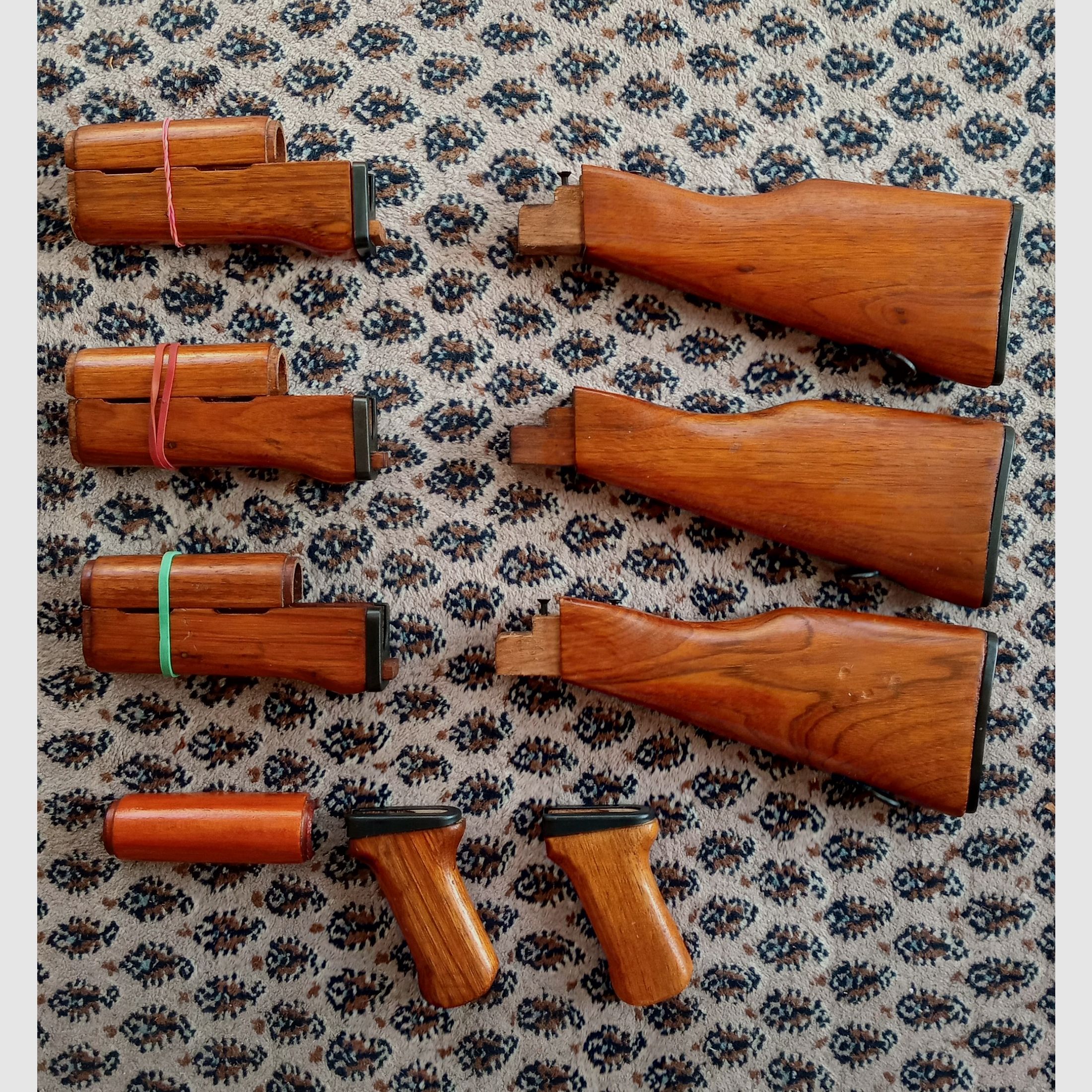 Chinesische Type-56 Schaft-Sets aus "Chu-Wood" / Sino AK47  // Norinco SDM Polytech NEDI / Typ 56