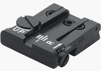 LPA TPU22RG07 mira trasera micrométrica ajustable para pistola Ruger .22 MKII – Imagen de mira negra