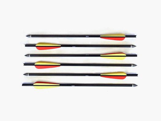 Man Kung crossbow bolts aluminum black 16 inches 6-pack