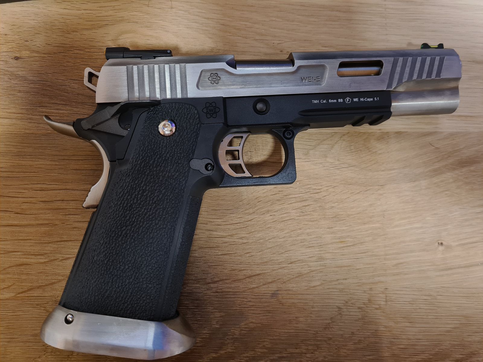 WE Hi-Capa 5.1 Force Vollmetall Silber GBB