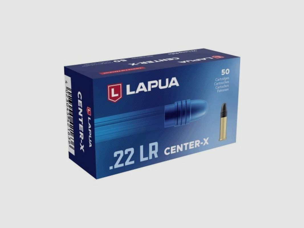 LAPUA PATRONEN Kal. 22LR CENTER-X