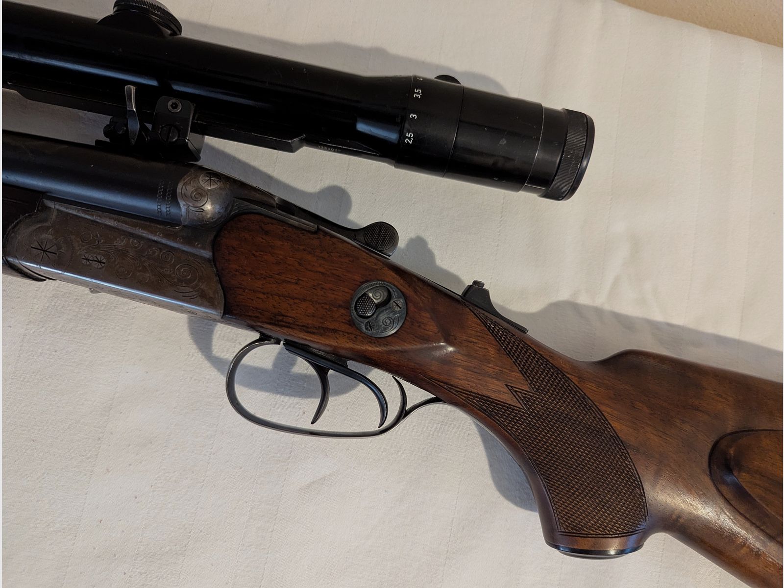 Drilling Suhl 6.5 x 57R 16/70 single barrel .22 Magnum