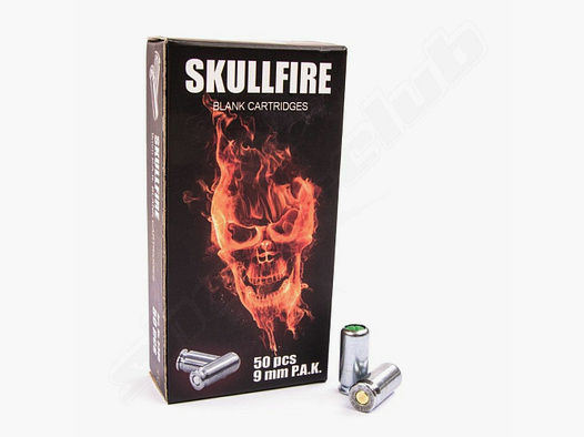 Divers Skullfire blank cartridges cal. 9mm P.A.K. - 50 pcs.