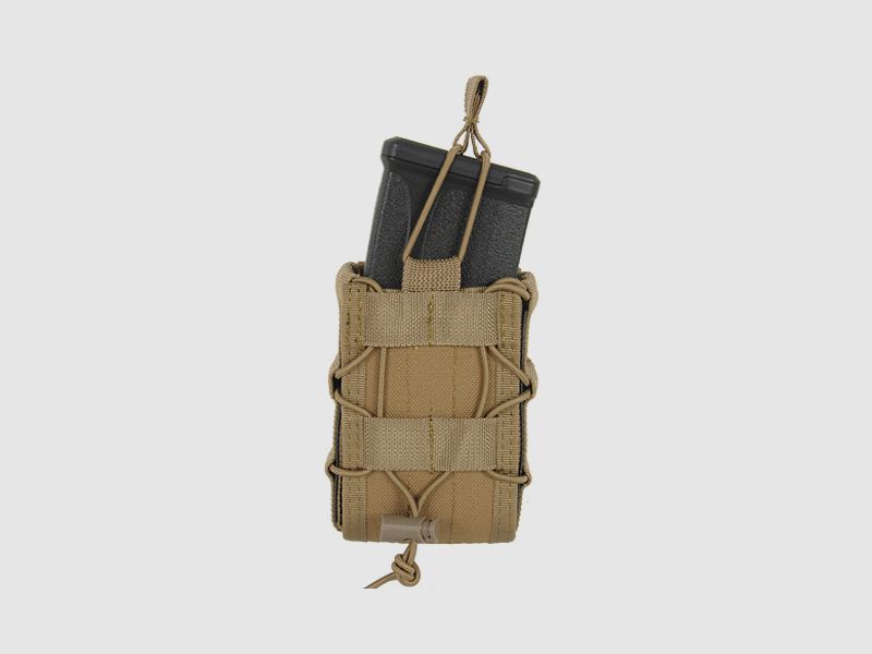 MOLLE Double Rifle Mag Speed Pouch - Coyote