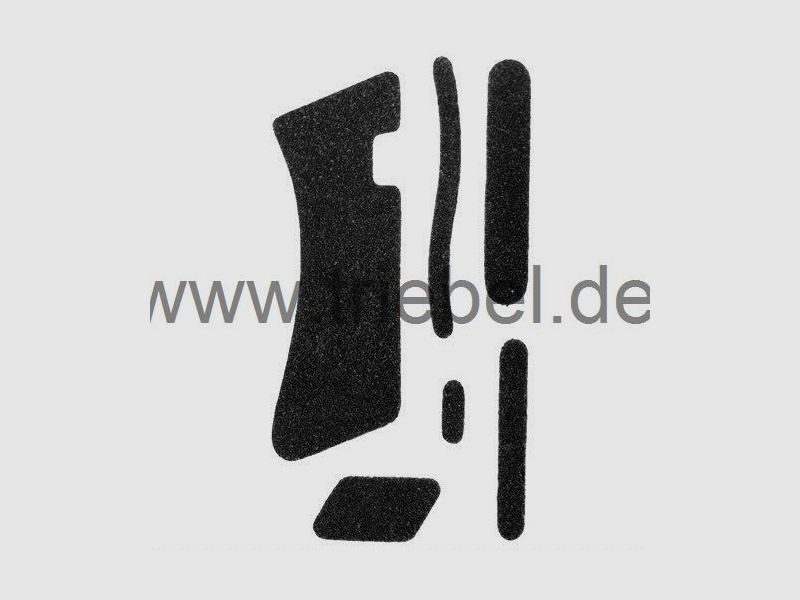 Diverse Griffschalen f. Glock 17/18/22/24/31/34/35 o.Fingerrillen Decal-Tape Sand