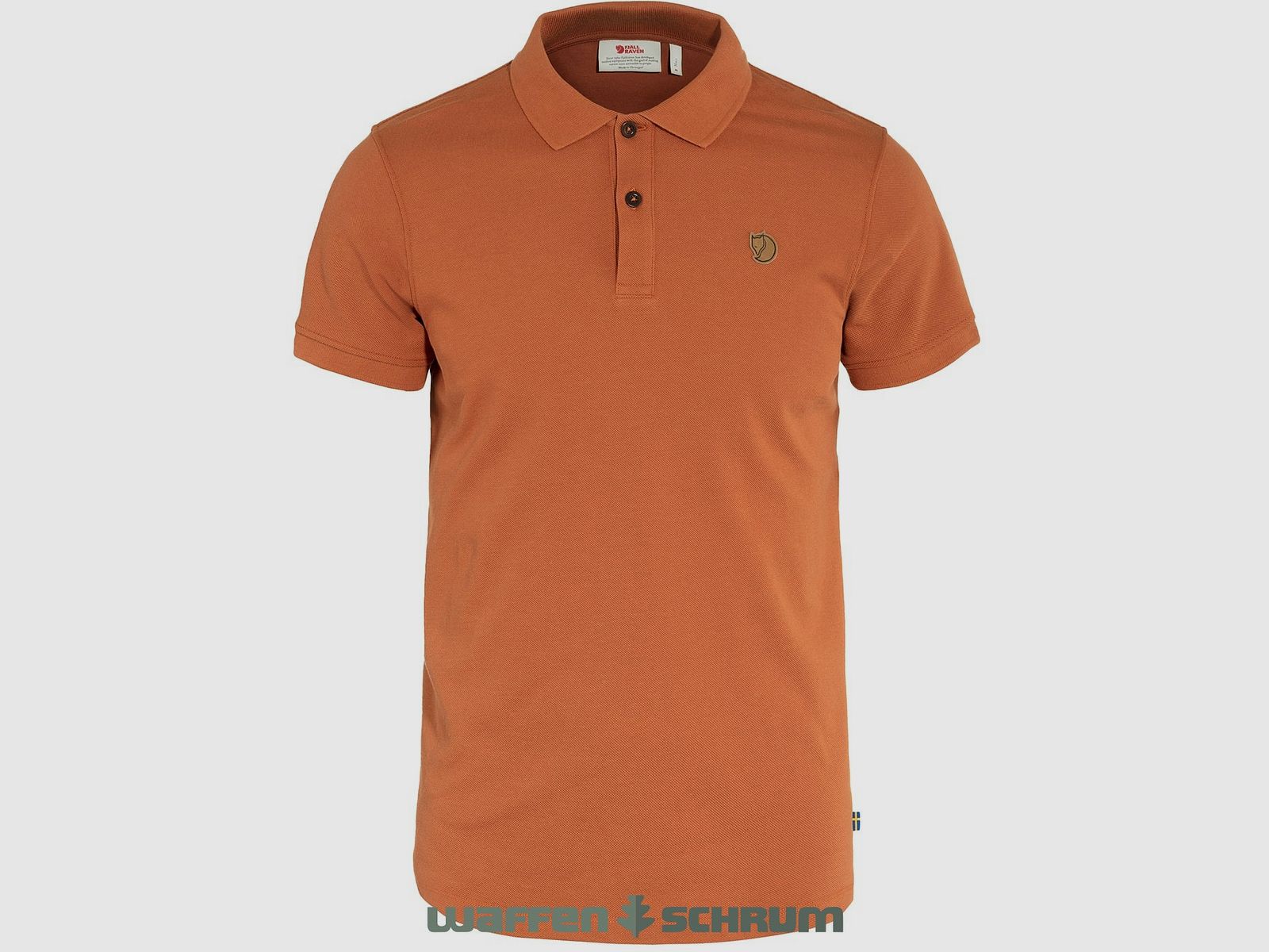 Polo-shirt Fjällräven Övik w kolorze brązowym terakotowym