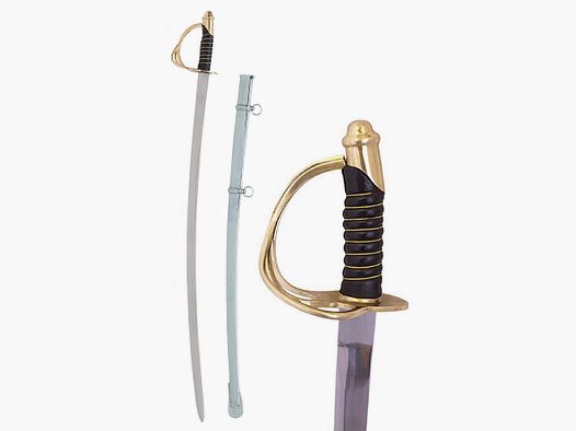 Szabla kawaleryjska model 1860 z metalową pochwa