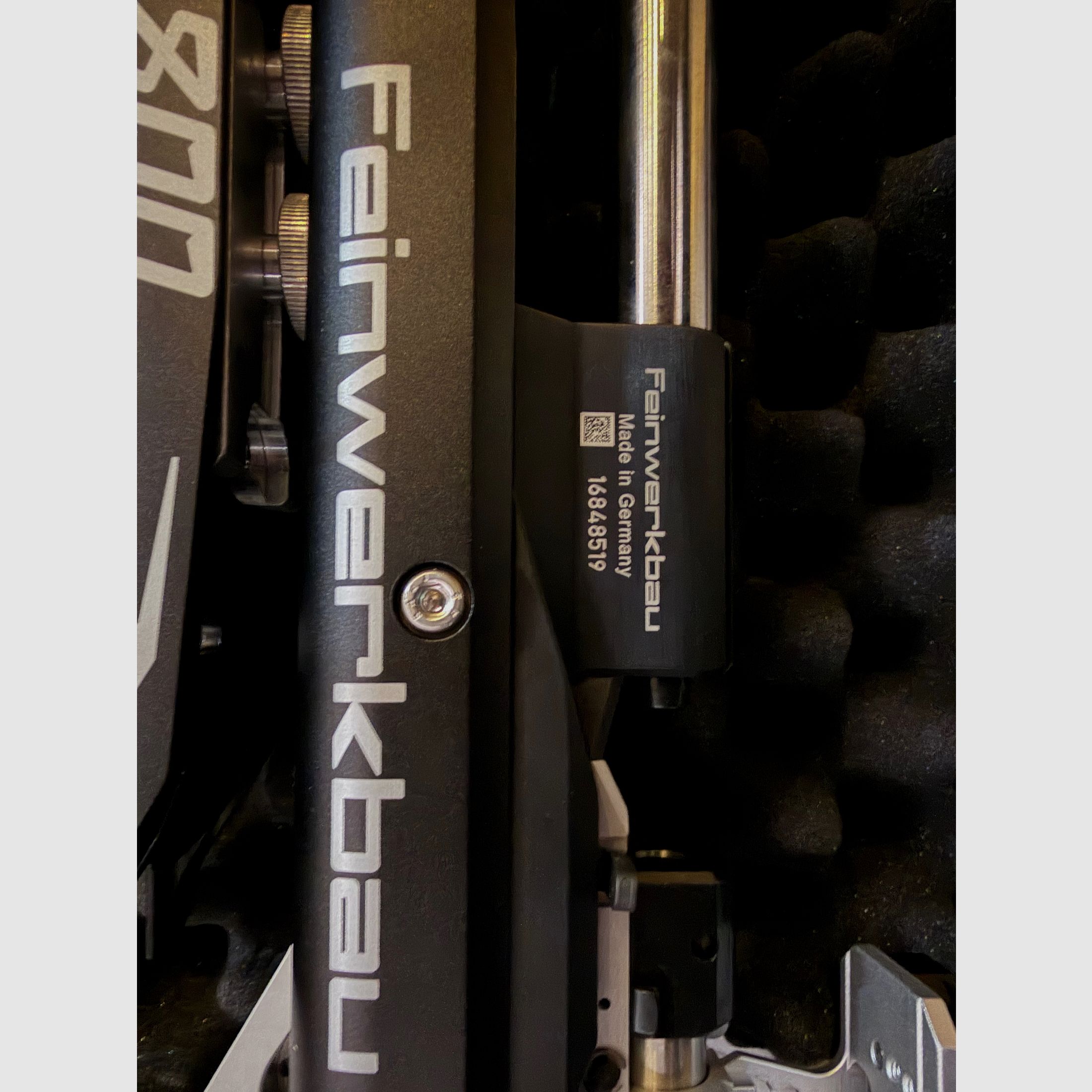 Feinwerkbau 800 Alu Silber/Sch Schaftkappe Comfort-Line / Grifgröße M