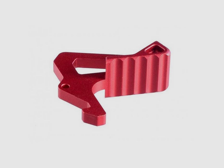 STRIKE INDUSTRIES EXTENDED CHARGING HANDLE LATCH, RED, imagen 1 de 4