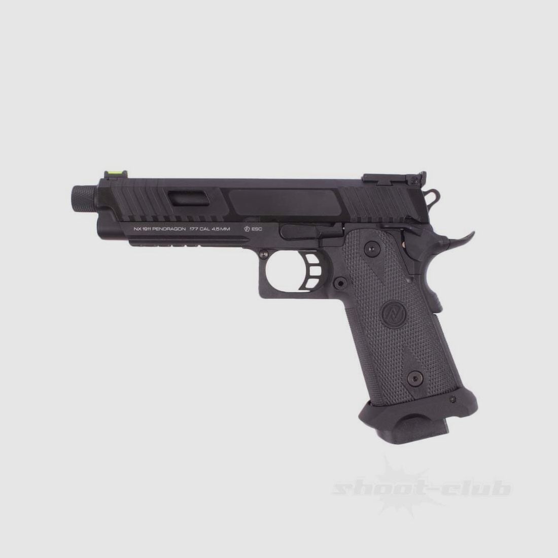 NXG 1911 Pendragon Co2 Pistolet BB 4,5mm BB noir M14x1 gauche