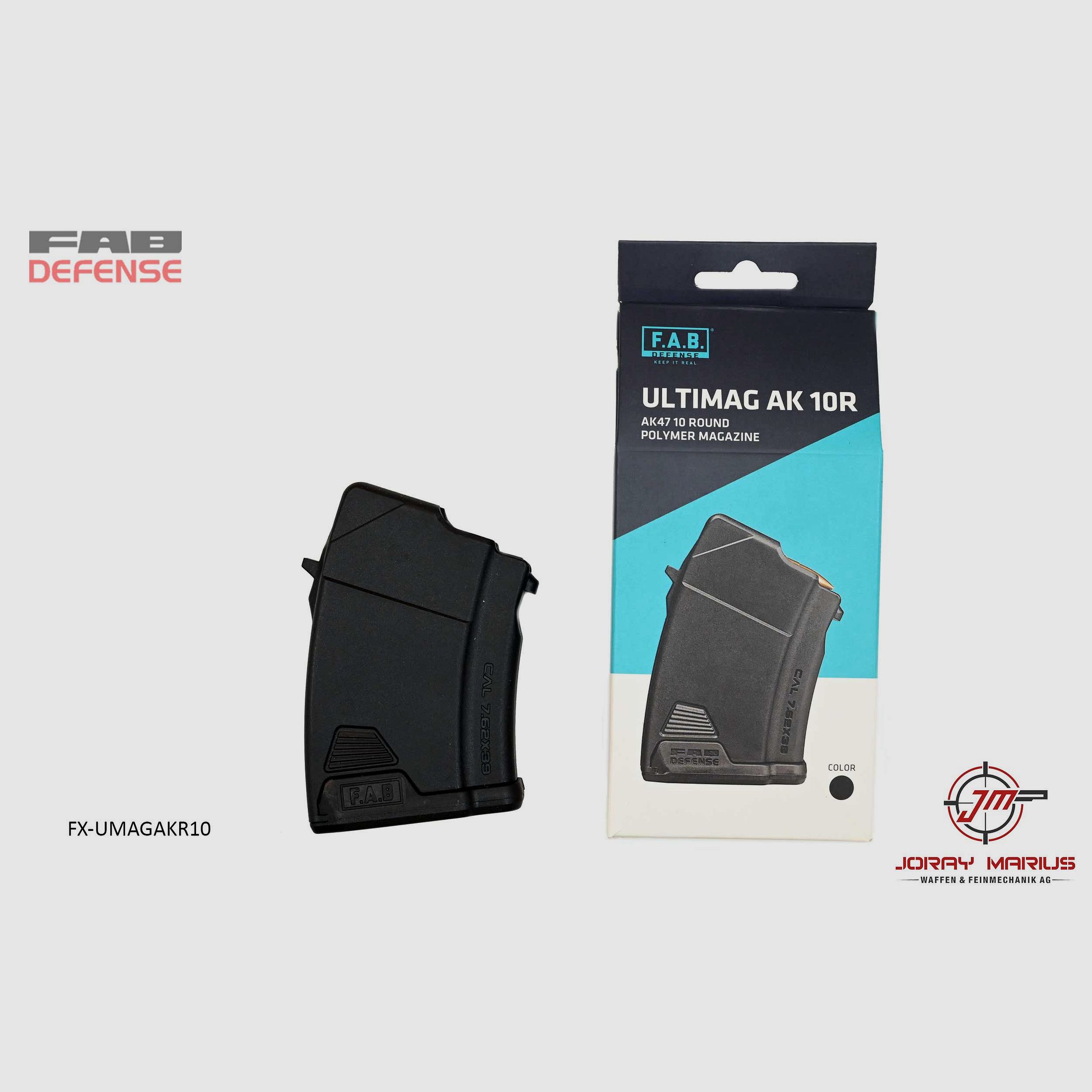 FAB Defense Ultimag AK 47 Magazin 7.62×39, 10-Schuss (Polymer)
