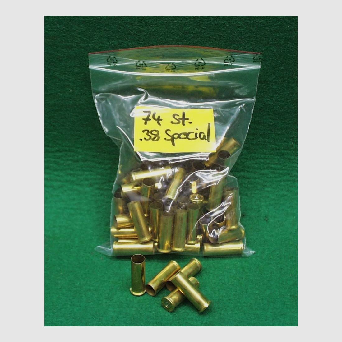 Fiocchi 74 Hülsen, einmal abgeschossen