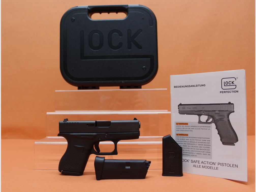 Glock Ha.Pistol 9mm Luger Glock 43 slim 86mm barrel/ spare magazine (9mm Para/ 9x19)