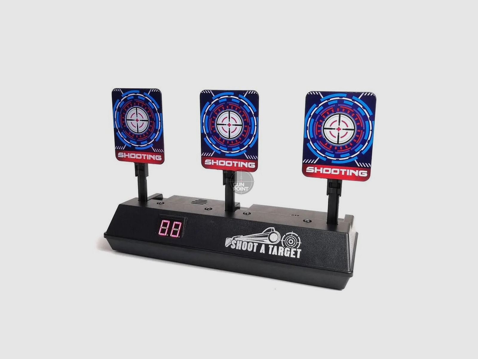OpTacs - Elektronische Airsoft Zielscheibe - Digital Scoring Target mit 3 Zielen