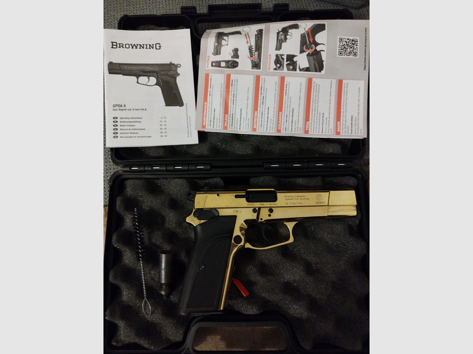 Browning GPDA 9 Gold Finish (24 Karat)