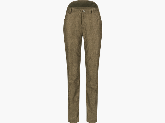 Pantalon Vintage Celina Femme Marron Foncé Mélange Marron Foncé 34