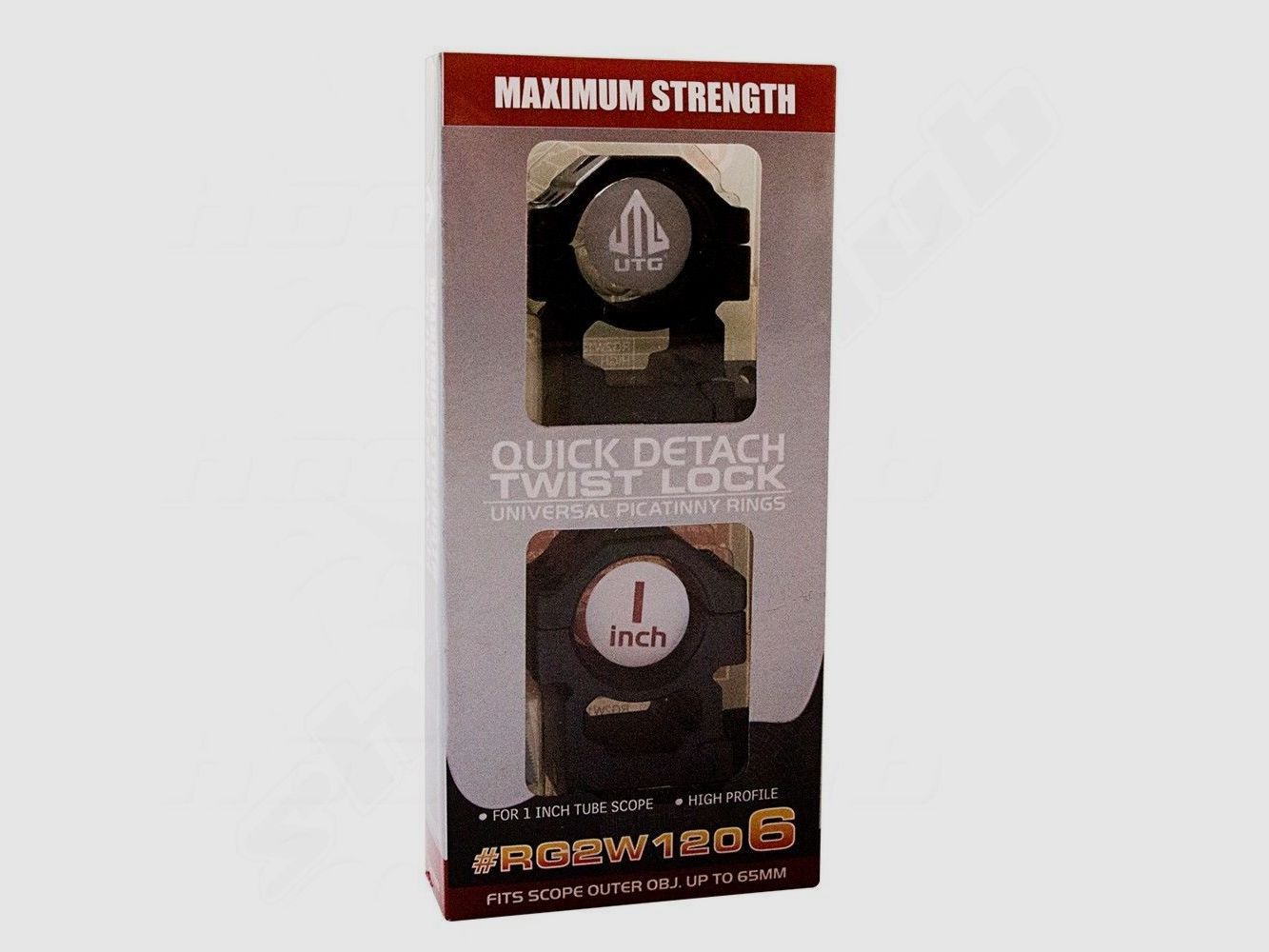 UTG Montageringe hoch - 1 Zoll für 22mm - 25mm Schienen