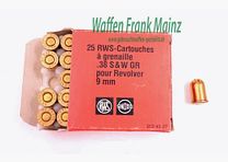 RWS (WZd.Fa.Rottweil) revolver cartridges .38S&W/shot