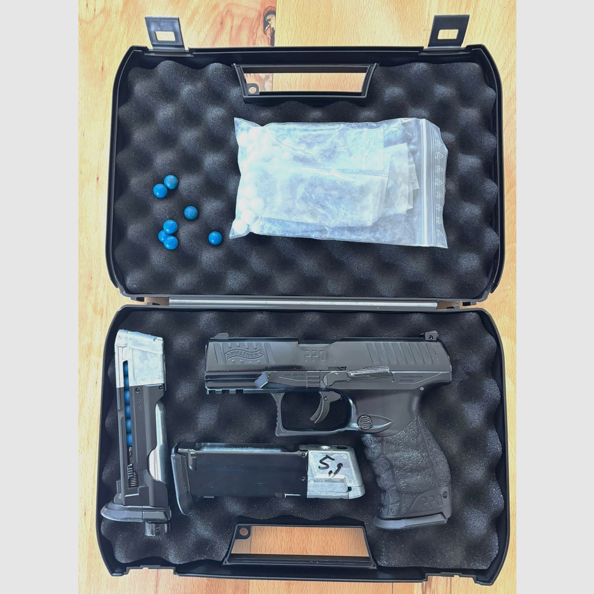 Walther PPQ M2 . 43 Ram Waffe PowerSet con 3 caricatori