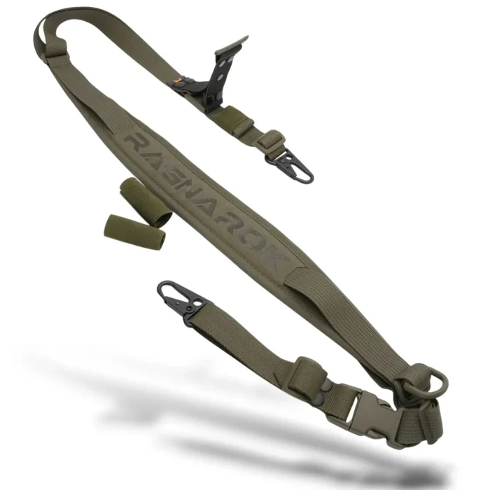 RAGNAROK rifle sling, single-/two-point, with wide shoulder pad RAGNARR Gen.II HK – Ranger Green