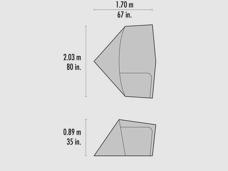 Rucksackzelt HUBBA GEAR SHED, gray, Bild 2 von 3