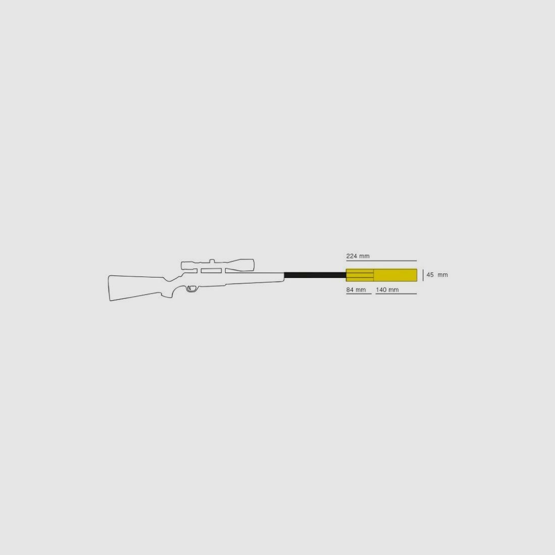 Schalldämpfer Hausken Jakt JD 224 Lite XTRM MKII, Bild 5 von 6