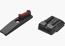 LPA SPS21RU6F Conjunto de miras micrométricas para pistolas Ruger .22 Mark IV – Fibra óptica
