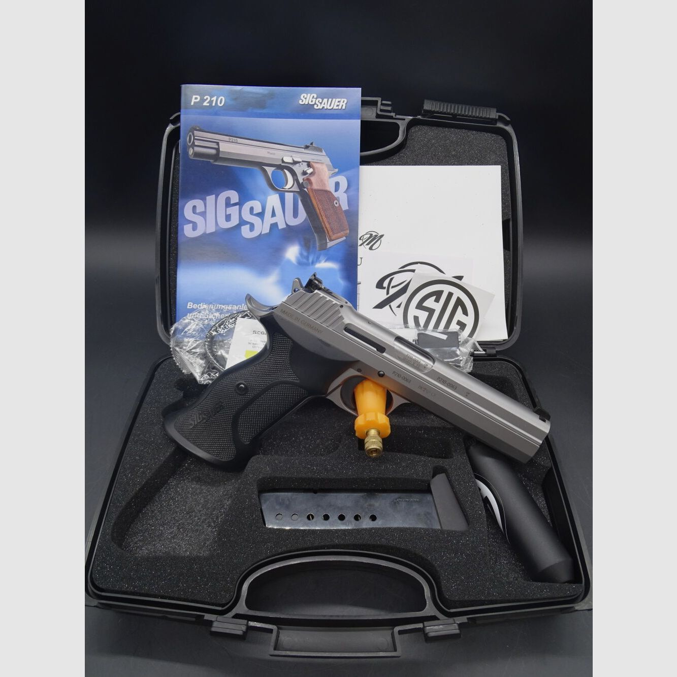 SIG Sauer P210 Super Target 5" Plata Hecho en Alemania P210 Super Target